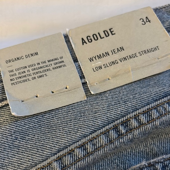 Agolde Women's Straight Leg Jeans - Wyman Low Slung Vintage Straight - Picture 5 of 9